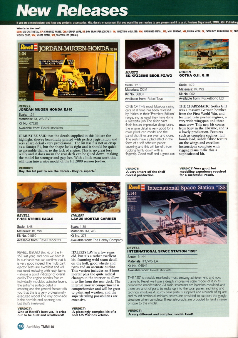 Tamiya Model Magazine 085 (2001-04)